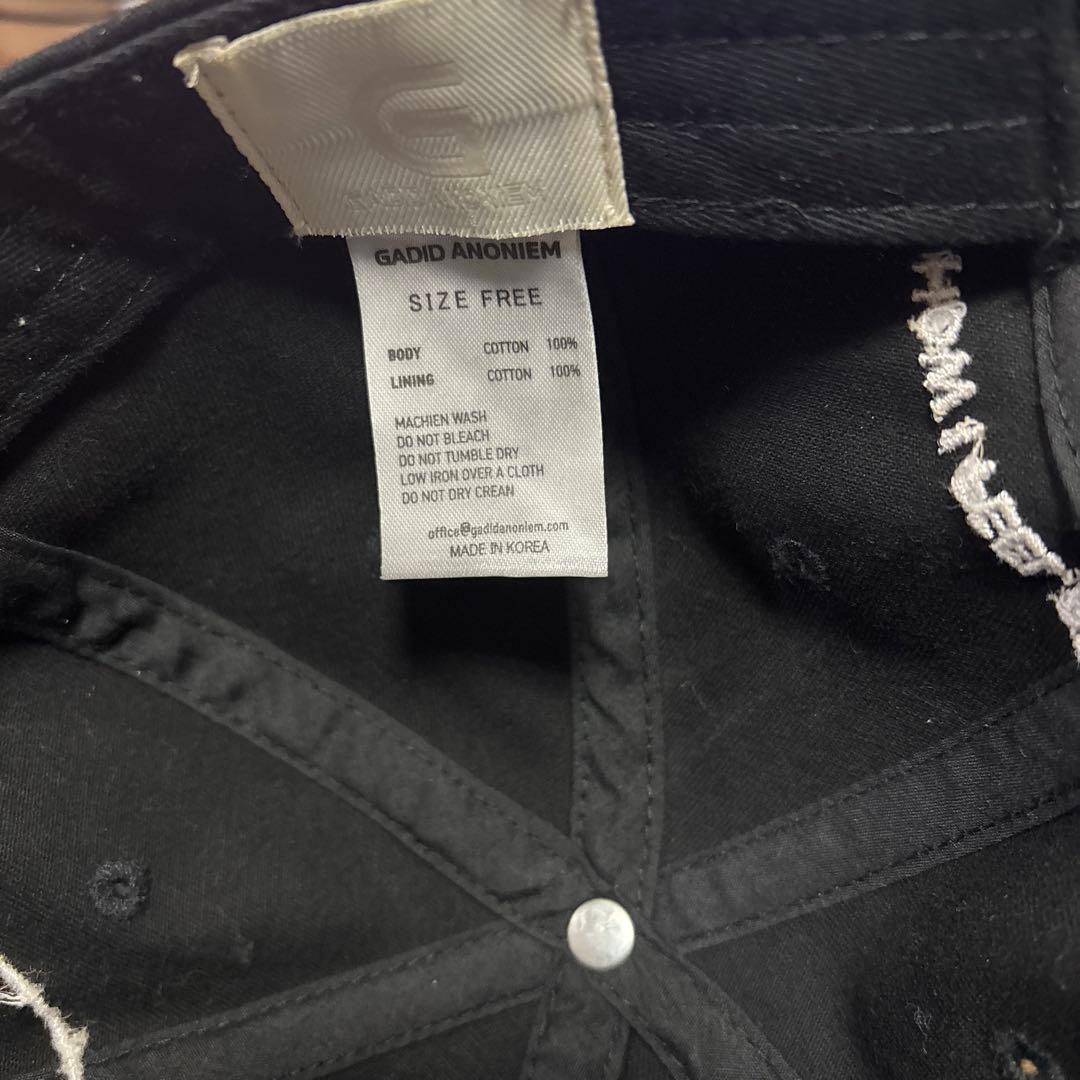 GADID ANONIEM ガディッドアノニウム JUDE/BLACK キャップ