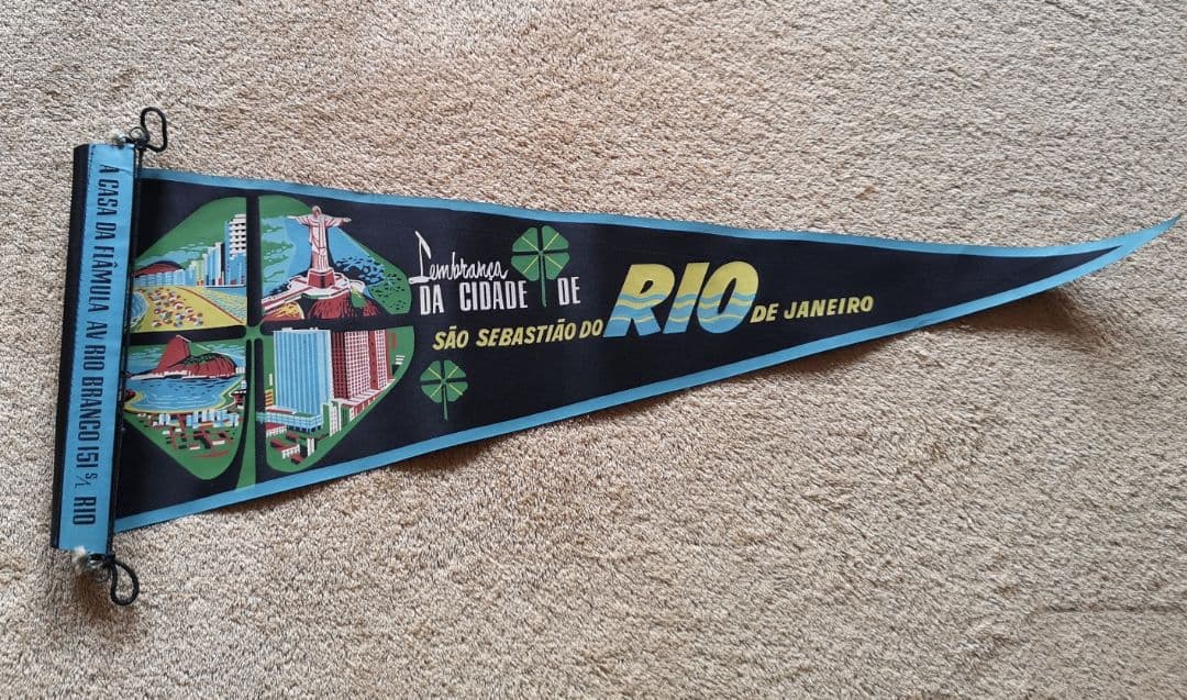 【ブラジル　1970　アンティーク】記念ペナント　21枚　まとめ売り