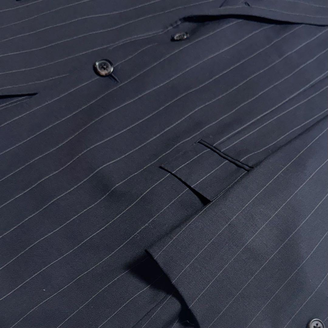 90s ポロバイラルフローレン ビンテージスーツセットアップ　ストライプ　AB6