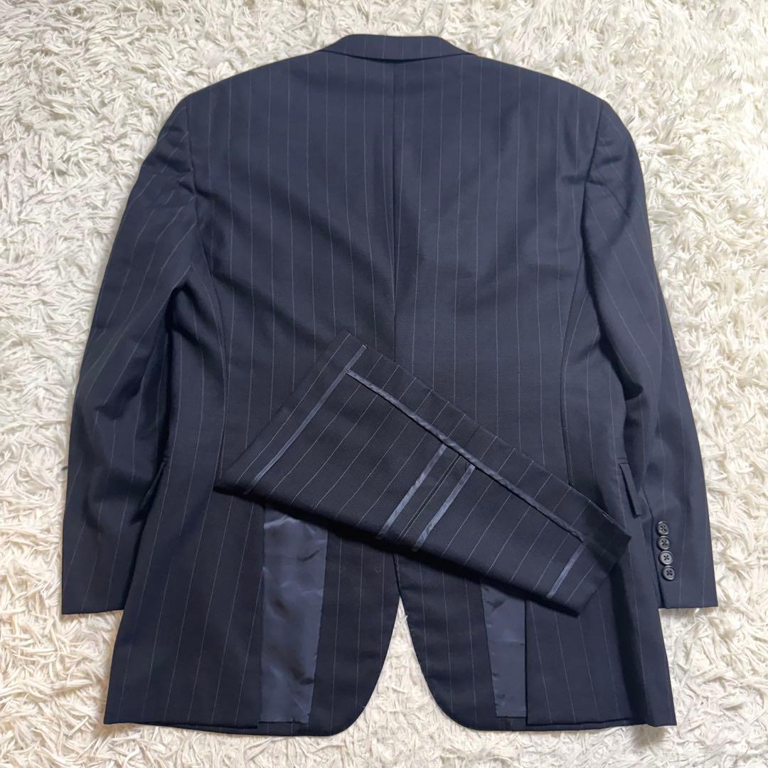 90s ポロバイラルフローレン ビンテージスーツセットアップ　ストライプ　AB6