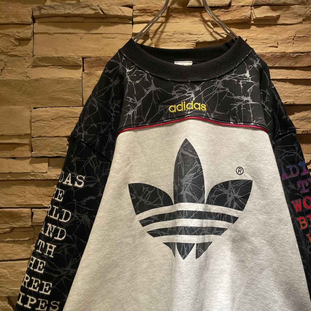 【希少】80s'/常田大希/adidas/スウェット/レトロ/派手デザイン/ML
