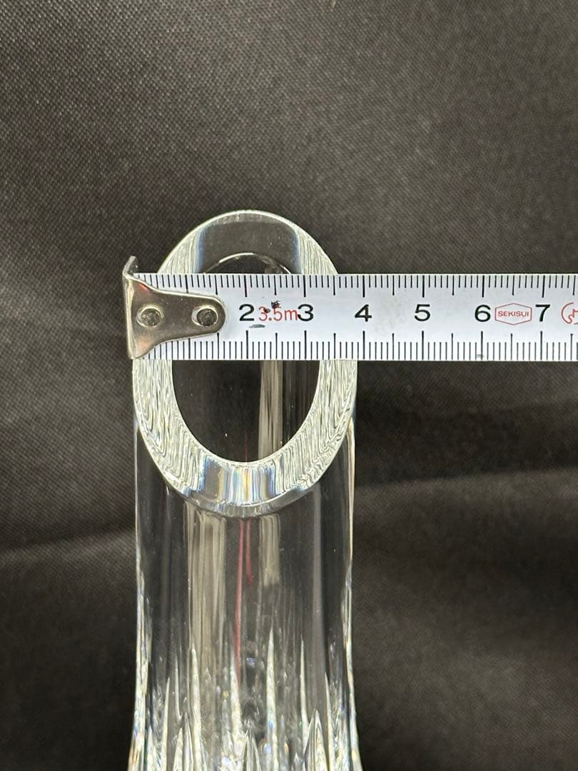 【USED美品】Baccarat バカラ　アニック　ブト　花瓶　ベース
