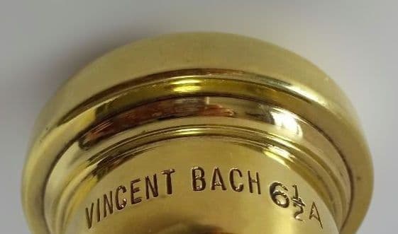 トロンボーン マウスピース VINCENT BACH 6-1/2A太管ゴールド