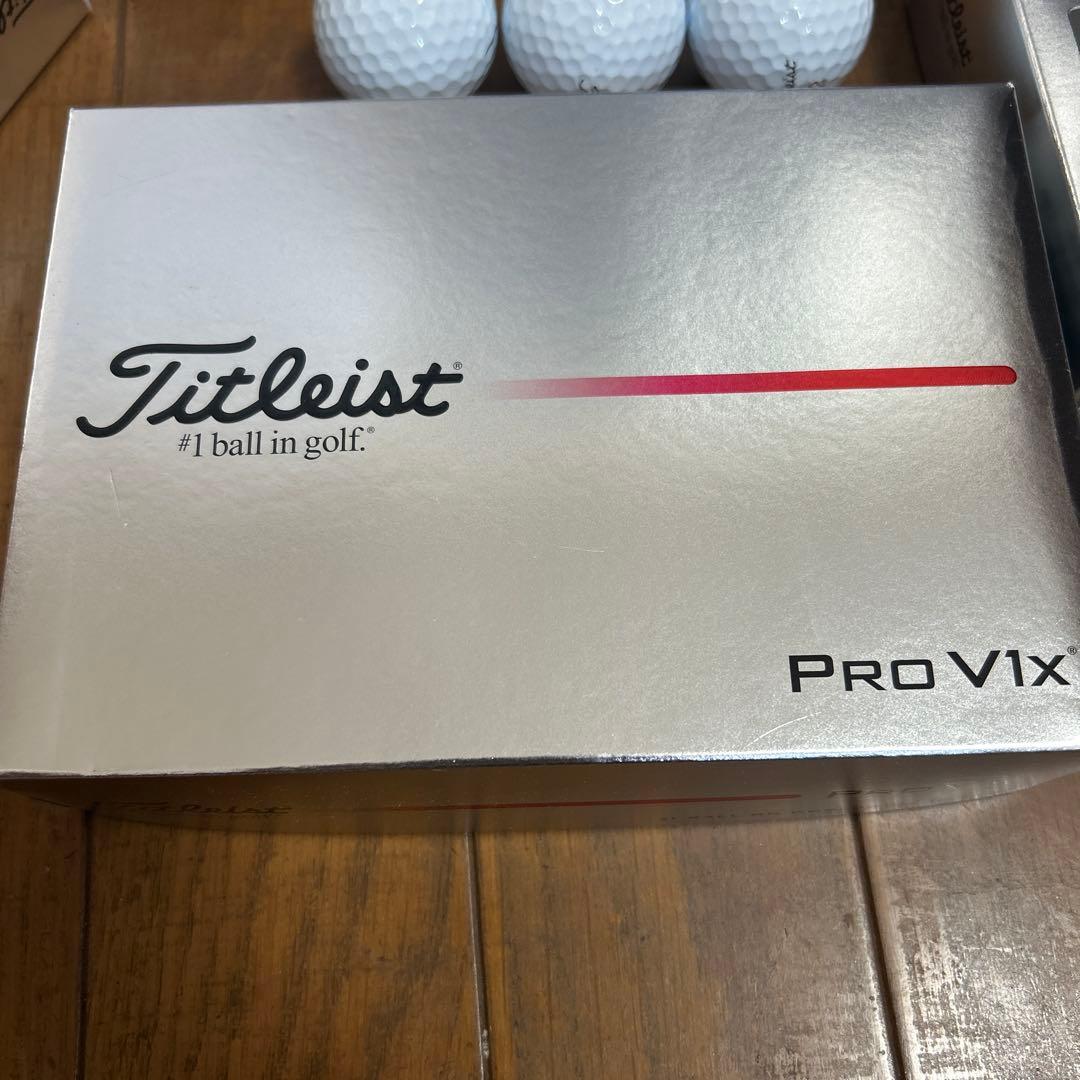 【新品】2025最新モデル　タイトリスト PRO V1x ホワイト 2ダース