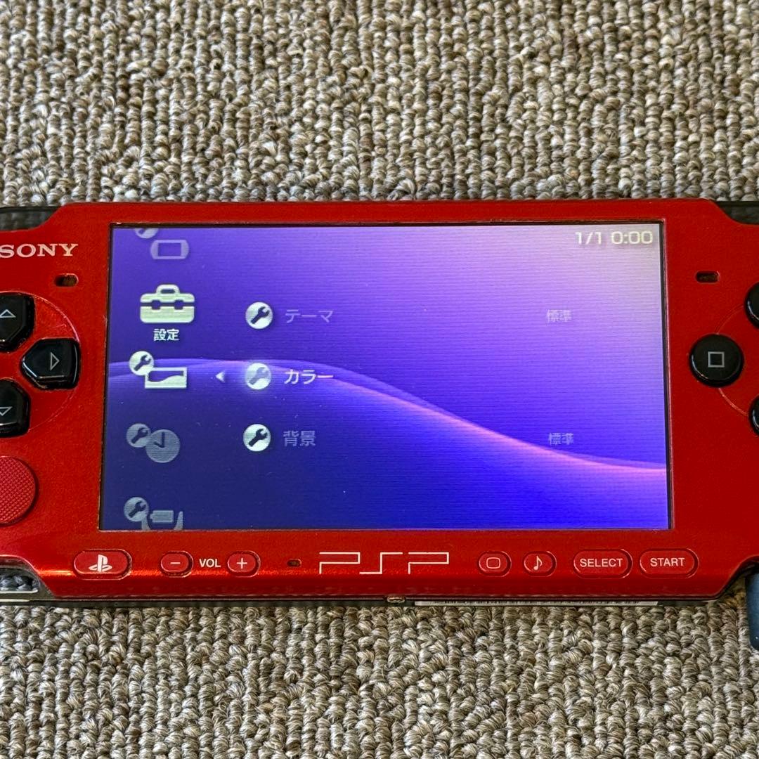 PSP-3000 本体 レッド ブラック 箱付き