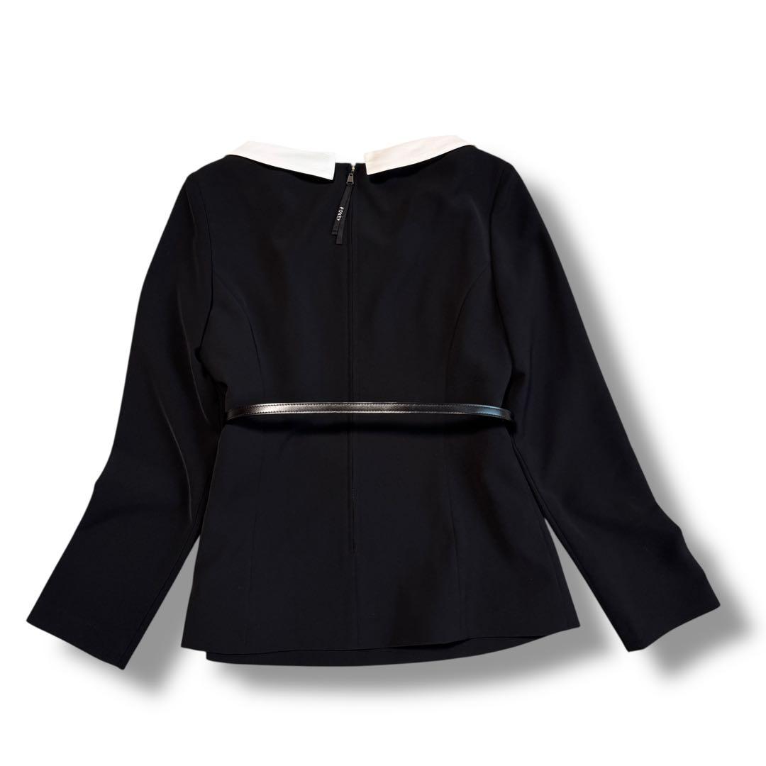 FOXEY NEWYORK トレゾール ベルト付き ブラウス 人気完売 ミタパン