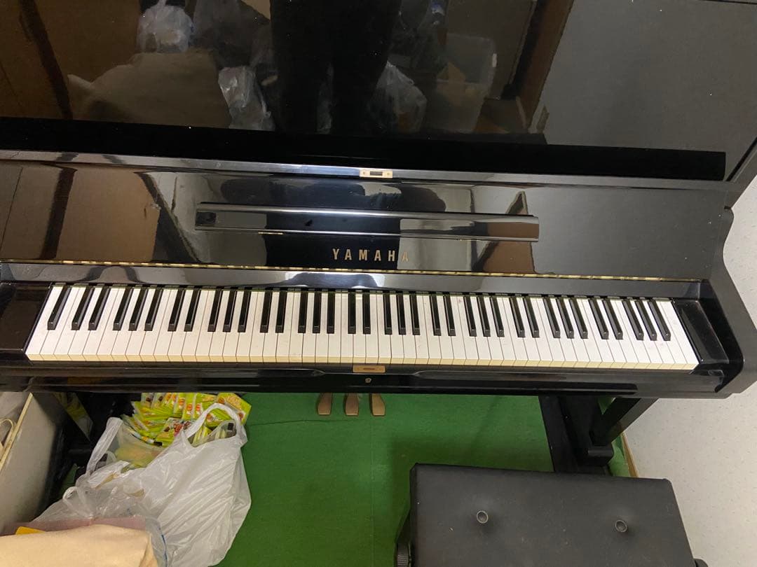 YAMAHA U3 アップライトピアノ 黒色 椅子付き