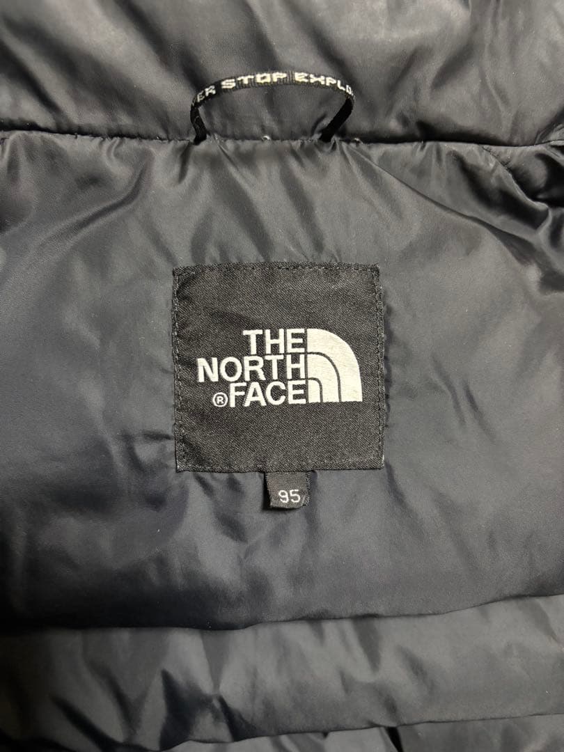 ノースフェイス ヌプシ ダウンベスト Ｍ 紺黒 700 ツートンカラー 切り替え