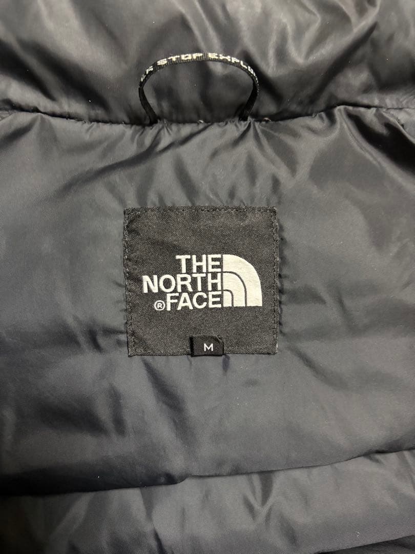 ノースフェイス ヌプシ ダウンベスト Ｍ 紺黒 700 ツートンカラー 切り替え