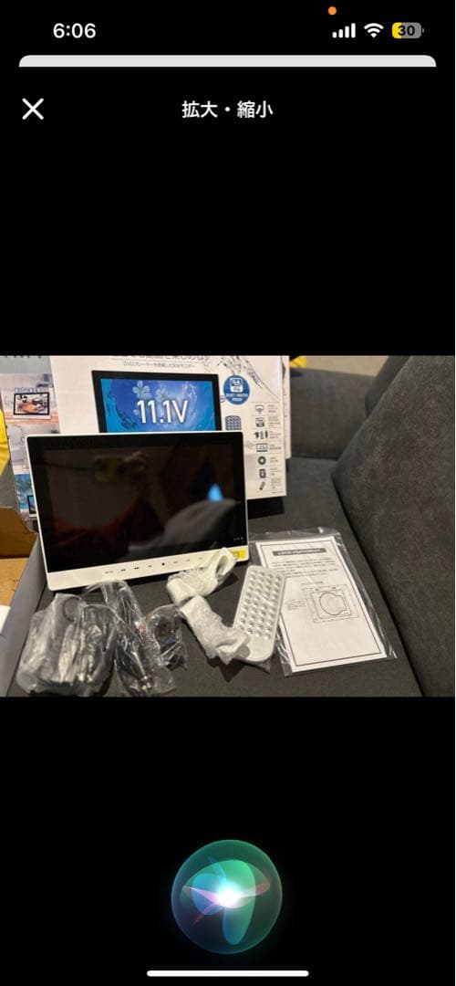 TEES 防水11.1型ポータブルDVDプレーヤー PD-M111-WH