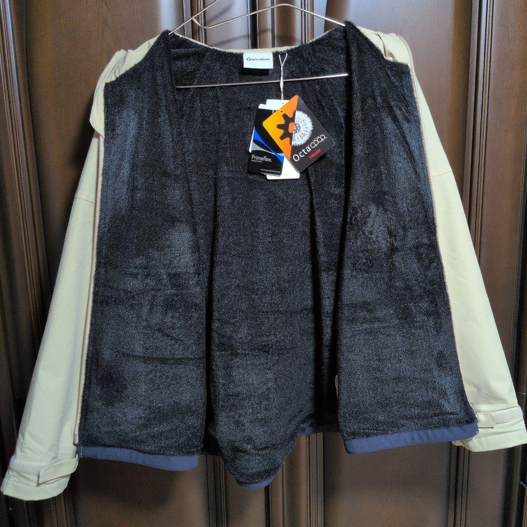 テーラーメイド:レディース:Lサイズ:フルジップ フーディー:ベージュ/ネイビー