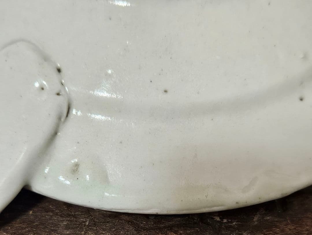 珍品❗】李朝　李朝民芸　青華白磁　取手付　灯火器　たんころ　燭台　行灯　灯り道具