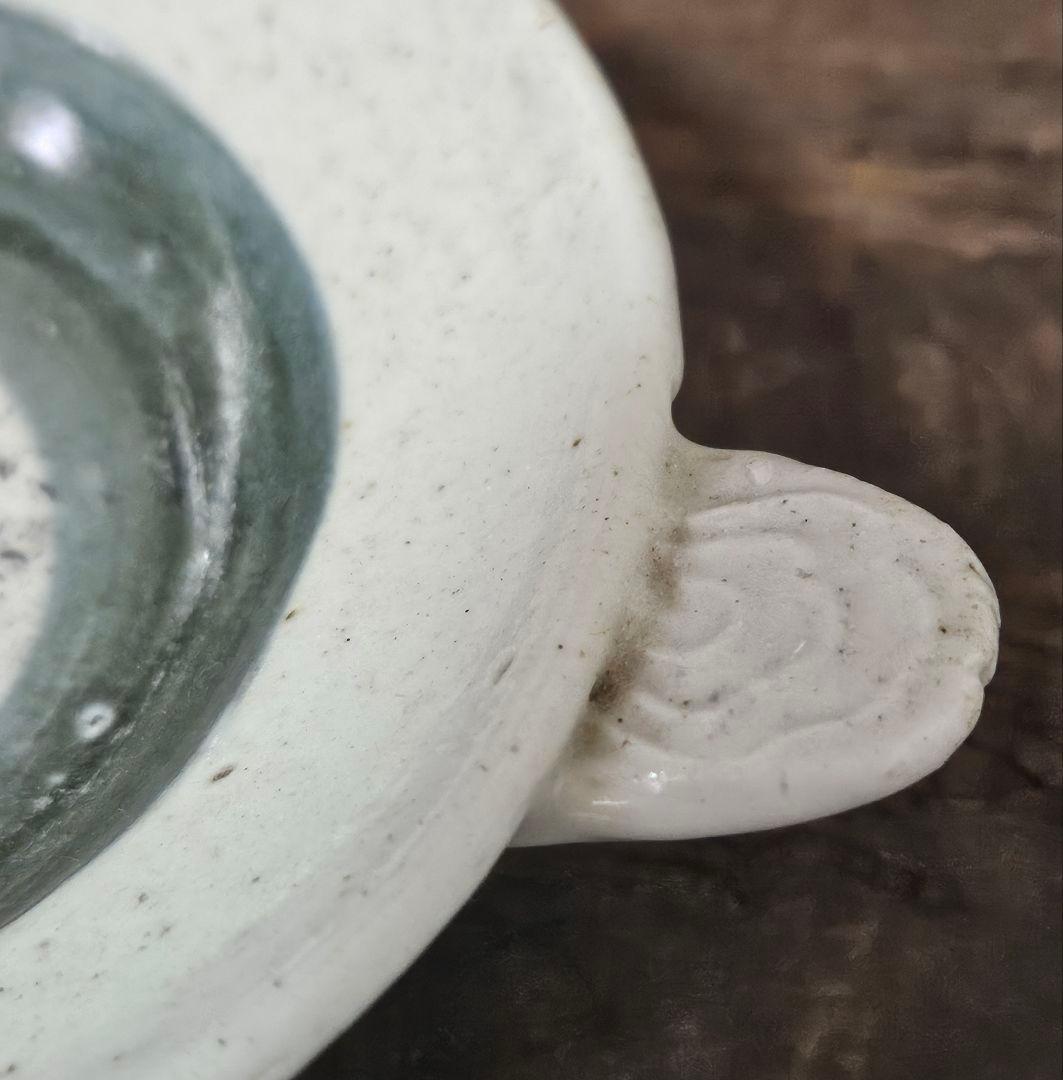 珍品❗】李朝　李朝民芸　青華白磁　取手付　灯火器　たんころ　燭台　行灯　灯り道具