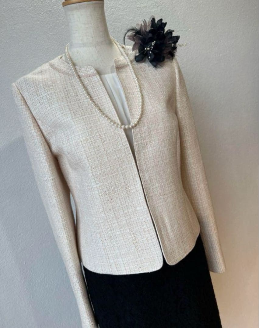 東京ソワール高級ラメ入り　9号　ジャケットアンサンブル