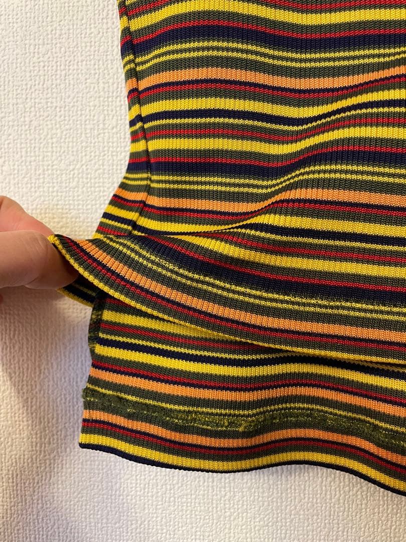 tricot COMME des GARÇONS ストライプ ハイネックTシャツ