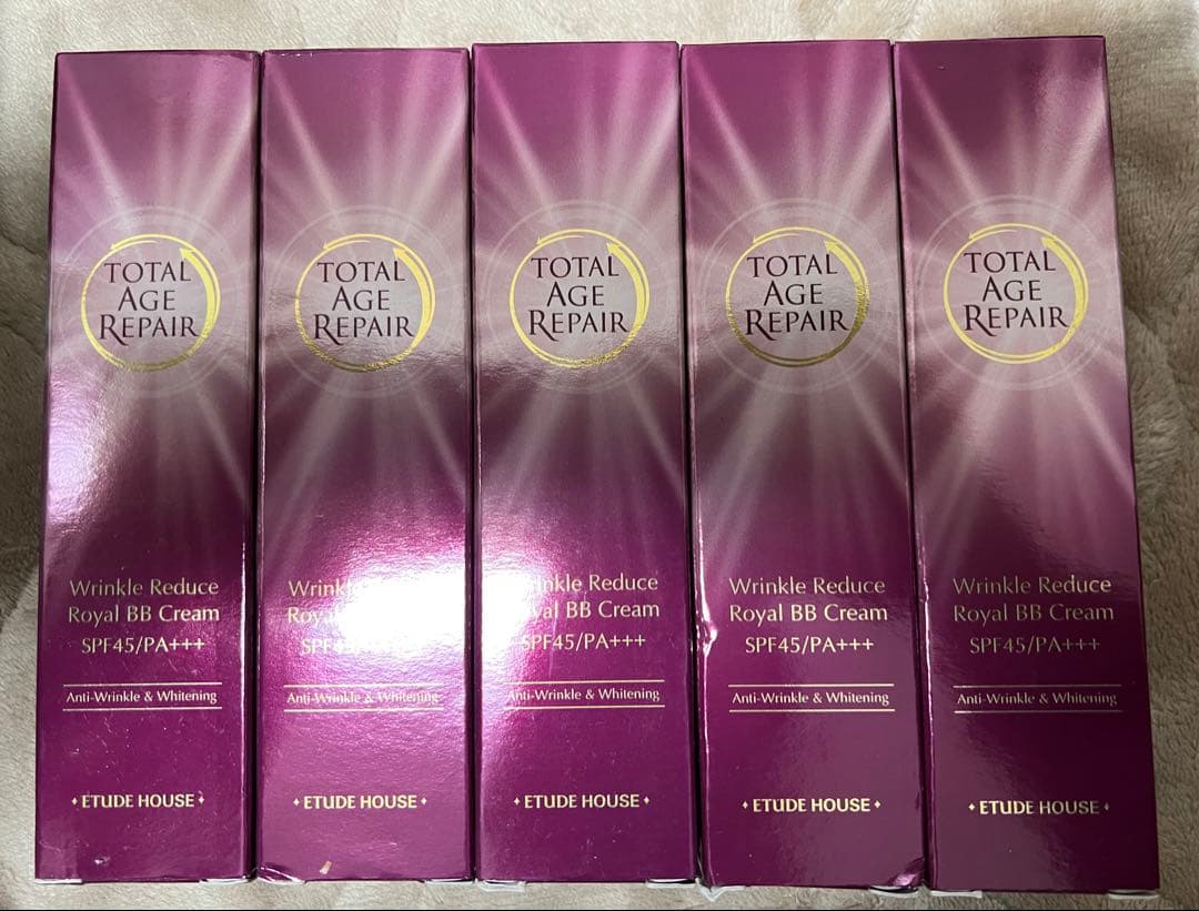 【新品】エチュードハウス トータルエイジリペア BBクリーム5本+顔パック