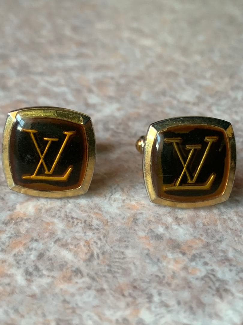 【ヴィンテージ】 LOUIS VUITTON ルイヴィトン カフスタイピンセット