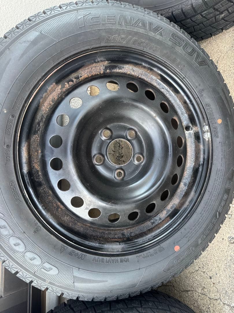 kummmchi バリ溝 日産 エクストレイル 純正 スチール