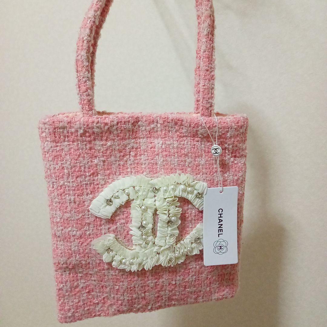 新品未使用 CHANELピンクトートバッグ　　　シャネル　ノベルティ