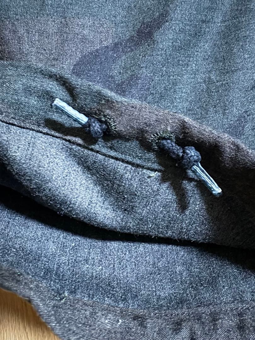 米軍 M-65フィールドカーゴパンツ ウッドランド迷彩 BLACK染め S-R