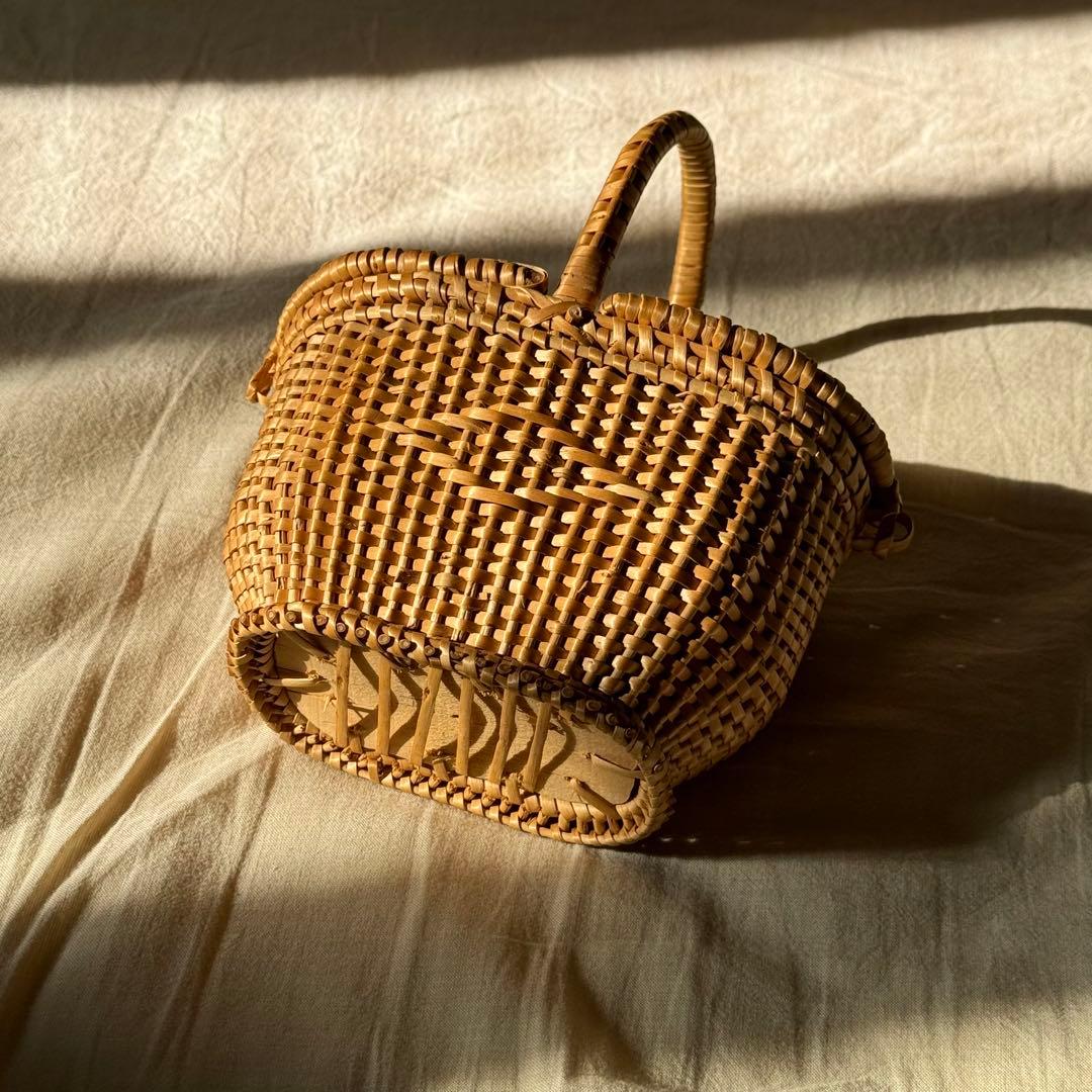 ドールパニエ ミニ籠 人形用バスケット フランスアンティーク