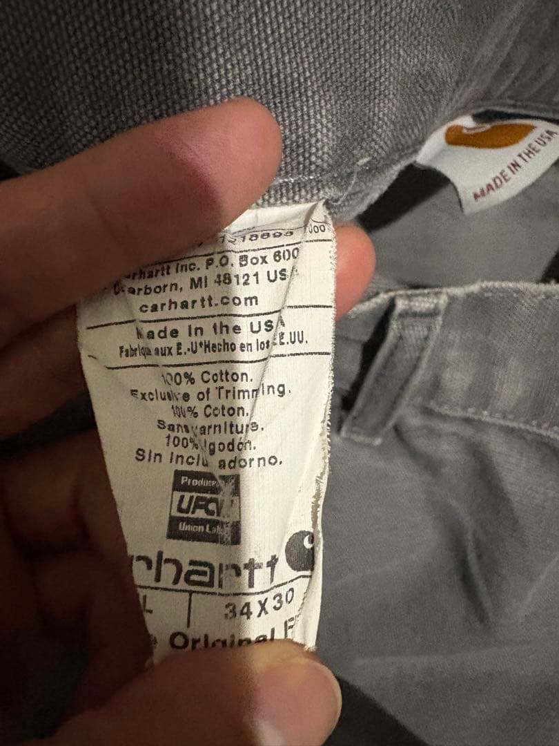 USA製　カーハート　ダブルニー　34×30