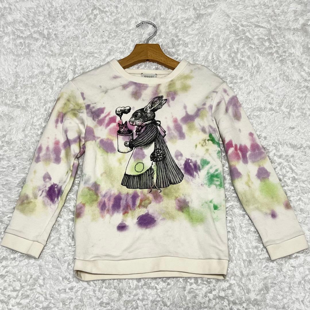 超希少 グッチ ヒグチユウコ コラボ うさぎ 両面プリント タイダイ柄