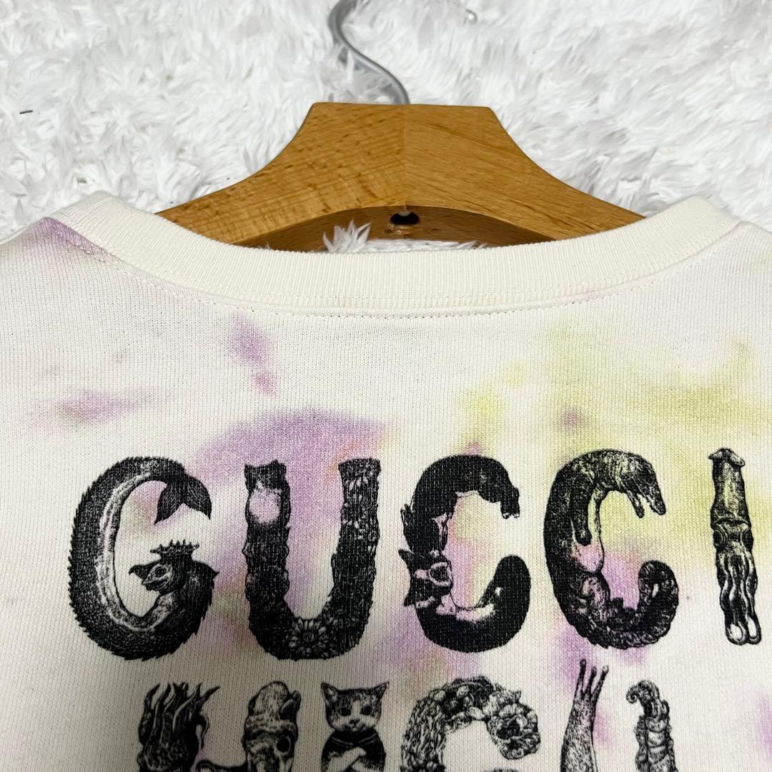超希少 グッチ ヒグチユウコ コラボ うさぎ 両面プリント タイダイ柄