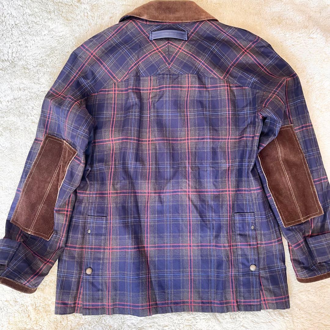 ジュンヤワタナベマン チェックハンティングジャケット S