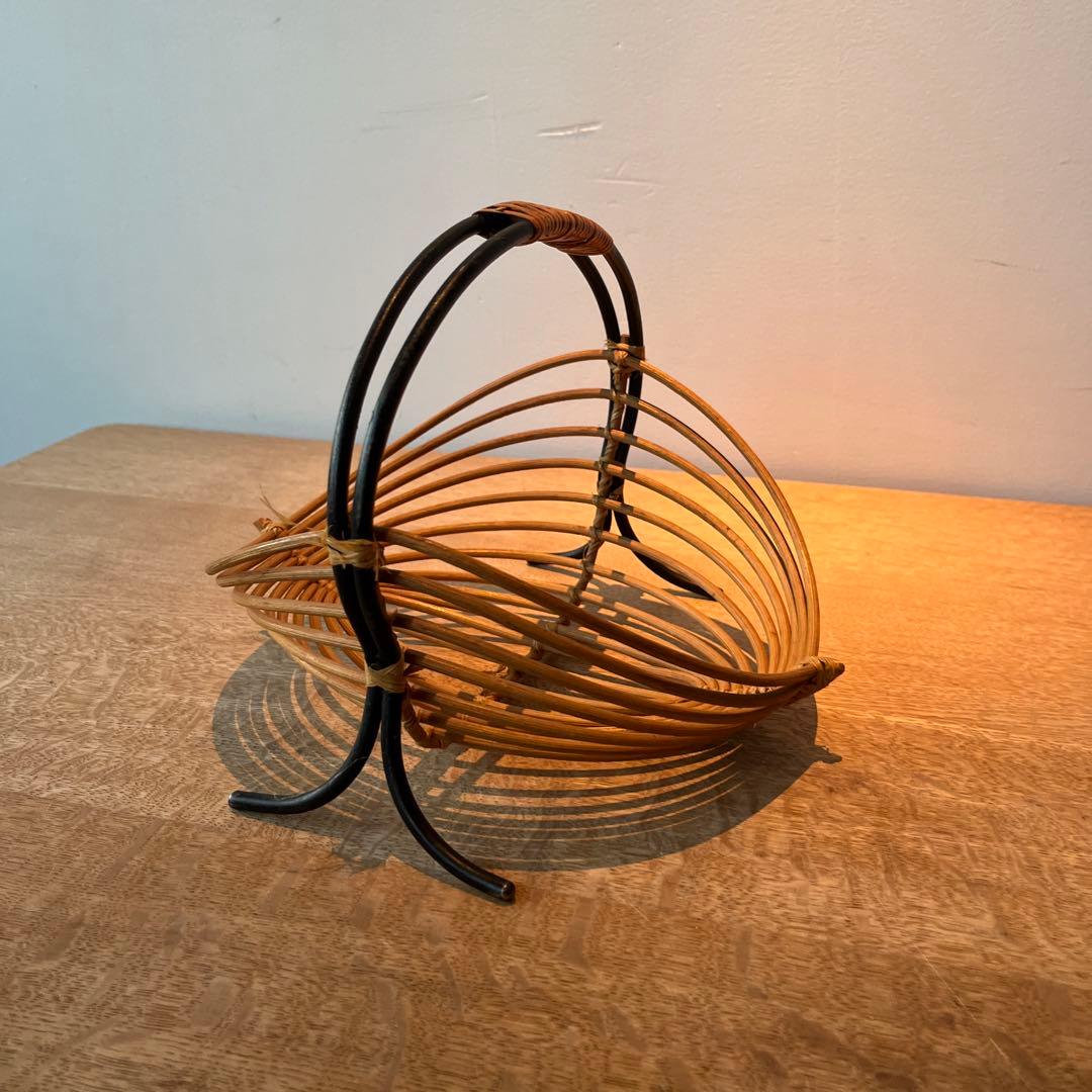デンマーク製　ヴィンテージ　バスケット