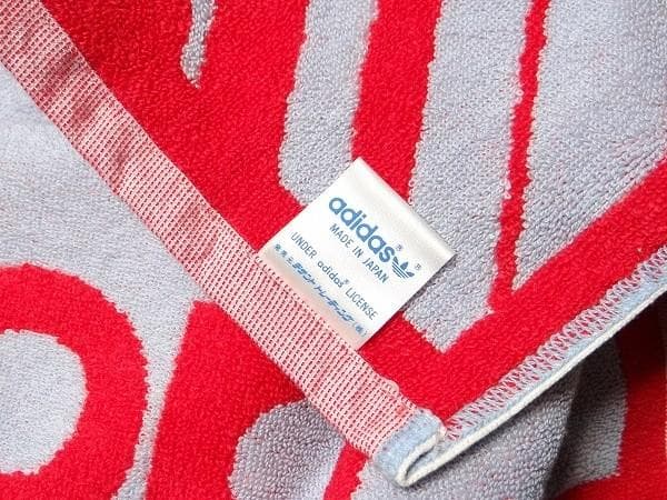 80年代 ビンテージ 日本製 デサント アディダス 大型タオル レトロ 当時物