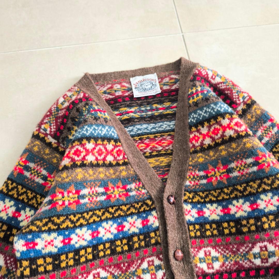 Jamieson's　ジャミーソンズ　フェアアイル　ニットカーディガン　40