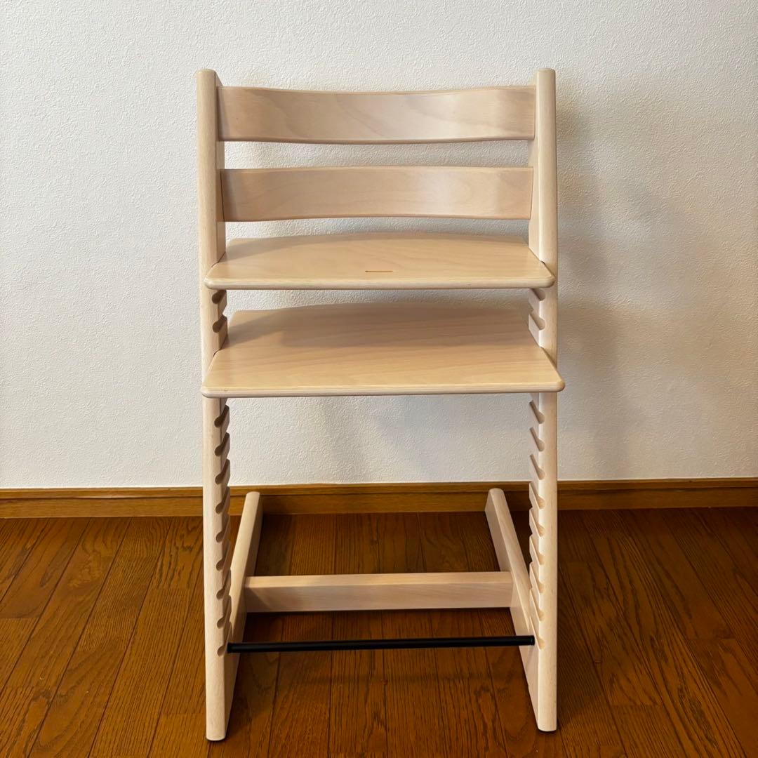 ストッケ　トリップ トラップ　ホワイトウォッシュ　ベビーチェア　S/N.7