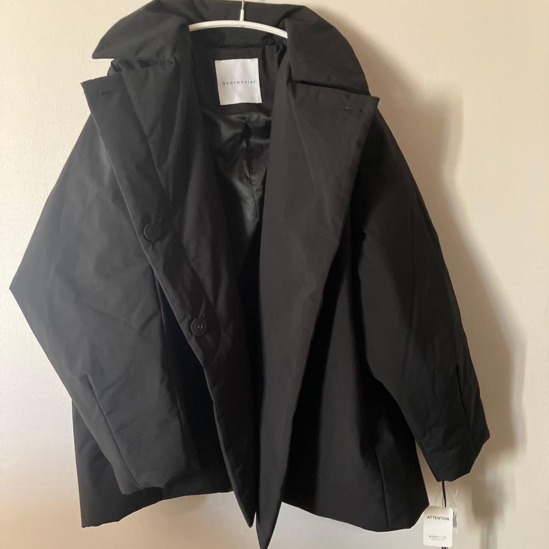 新品　タグ付きquaranciel 中綿 テーラード ミドル Wボタン