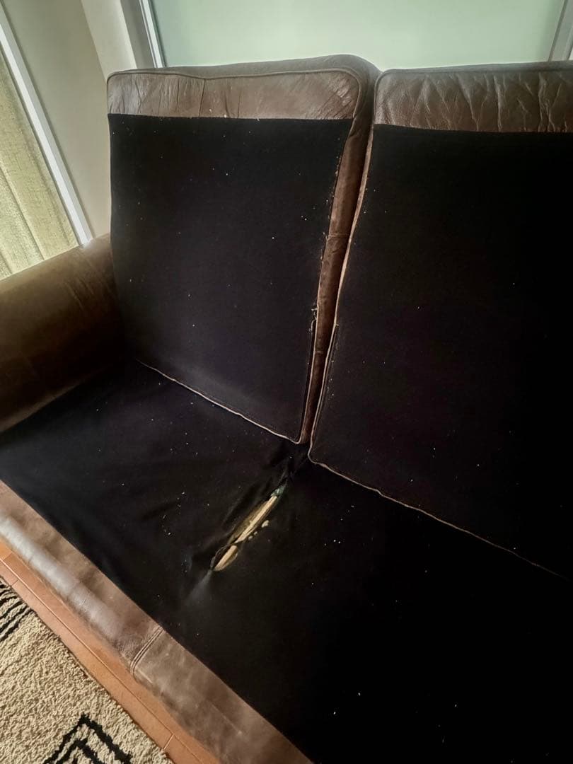 RELAX FORMレザーテックスソファ アンティーク