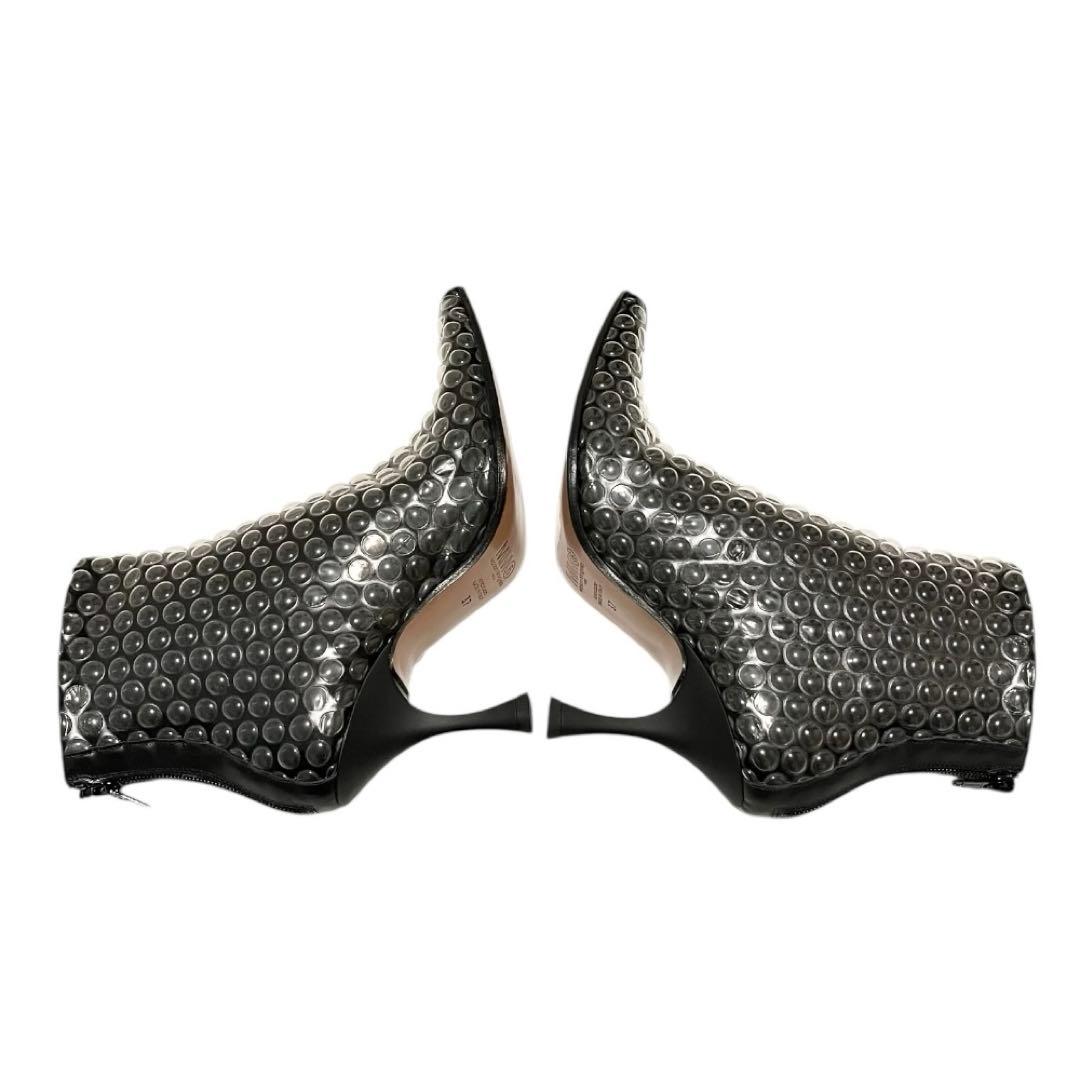【極美品】◾️MM⑥メゾンマルジェラ◾️緩衝材ブーツ◾️バックジップ◾️レザー◾️ブラック