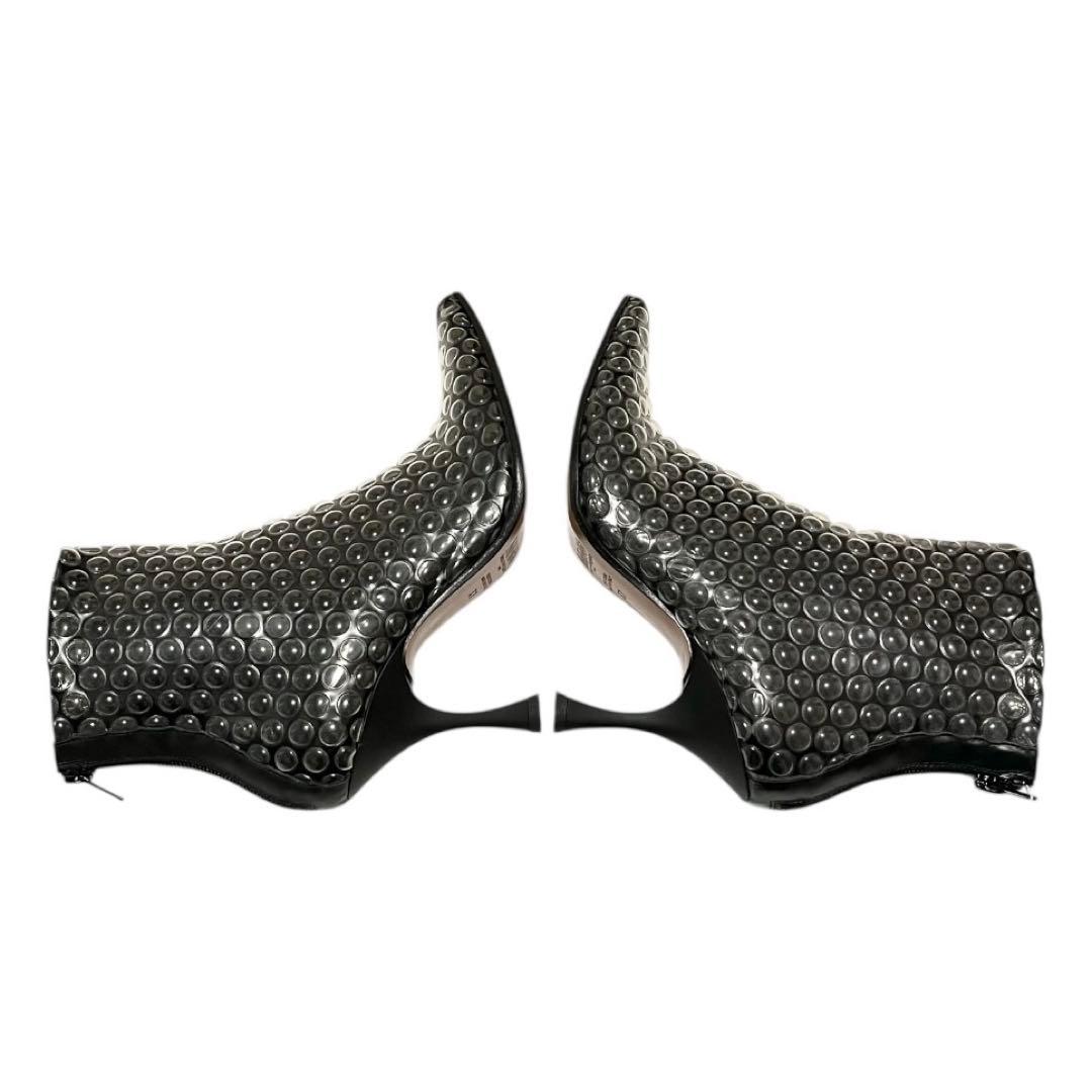 【極美品】◾️MM⑥メゾンマルジェラ◾️緩衝材ブーツ◾️バックジップ◾️レザー◾️ブラック