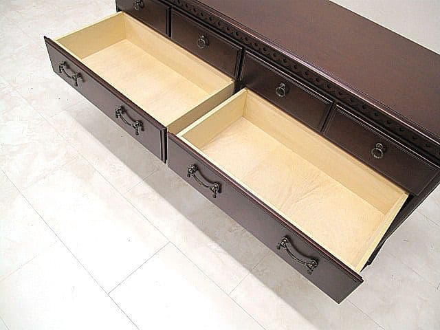 美品 IDC大塚家具 マリアンディール ワイドチェスト 3段8杯　W151cm