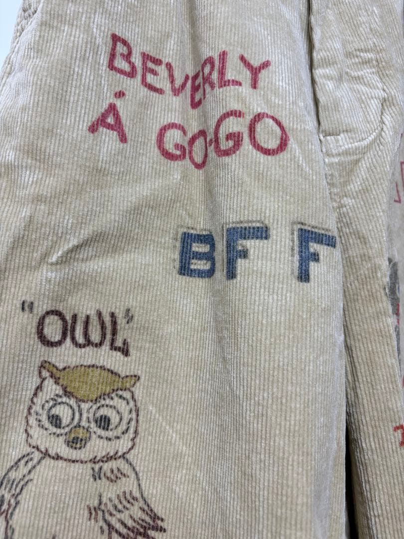 ANJI。DENIMDUGAREEメモリアルラクガキコーデュロイ