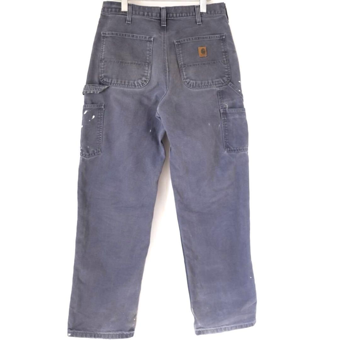 Carhartt 激渋フェード ペインターパンツ グレーネイビー