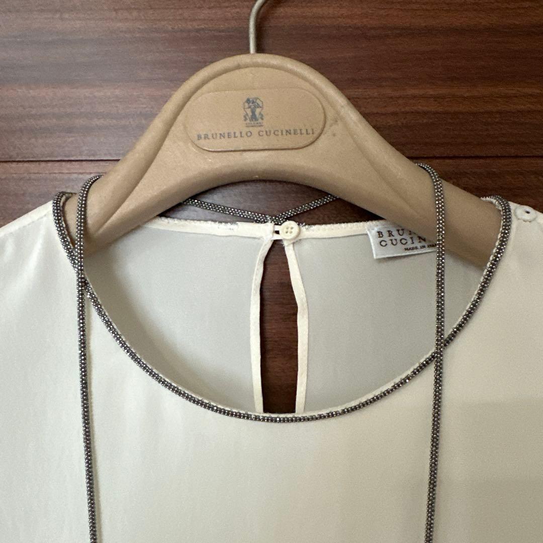【最高級】BRUNELLO CUCINELLI ブルネロクチネリ シルクブラウス
