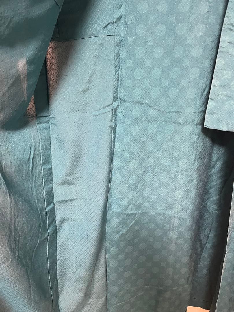 【正絹】となみ織物 南蛮七宝 洗える長襦袢 夏単衣用 日本和装　共布居敷当付