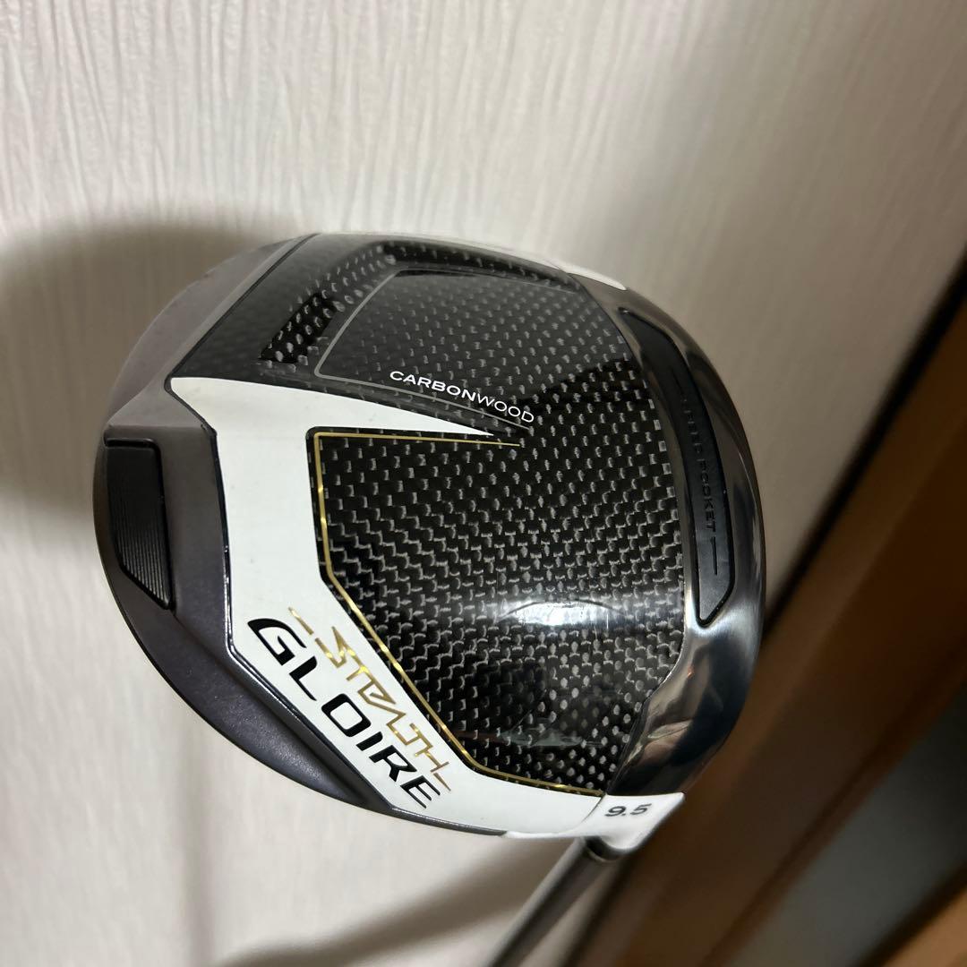 テーラーメード・ステルスグローレ 9.5°純正Sシャフト ヘッドカバー付き