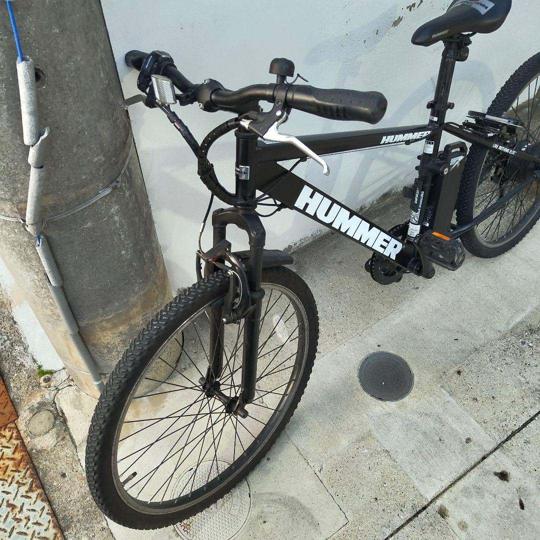 引取限定　HUMMER 電動アシスト黒 ギア　ハマー　ロードバイク　ジャンク