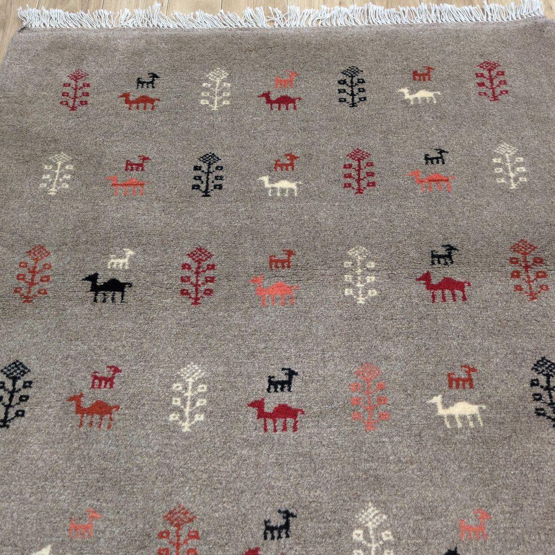 Winter SALE ペルシャ絨毯　ギャッベ　新品 147x105cm