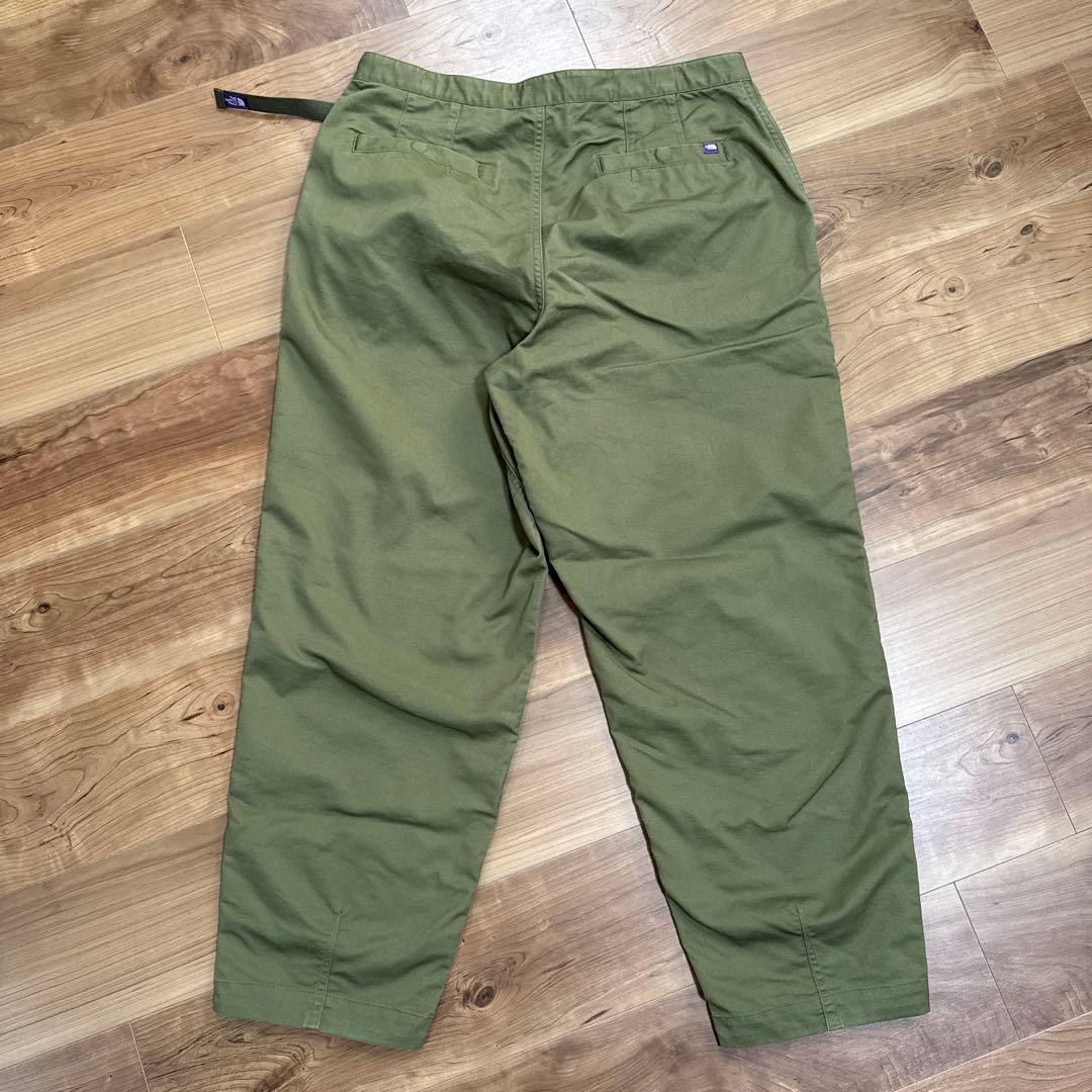 美品ノースフェイス パープルレーベル チノワイド テーパード フィールド パンツ