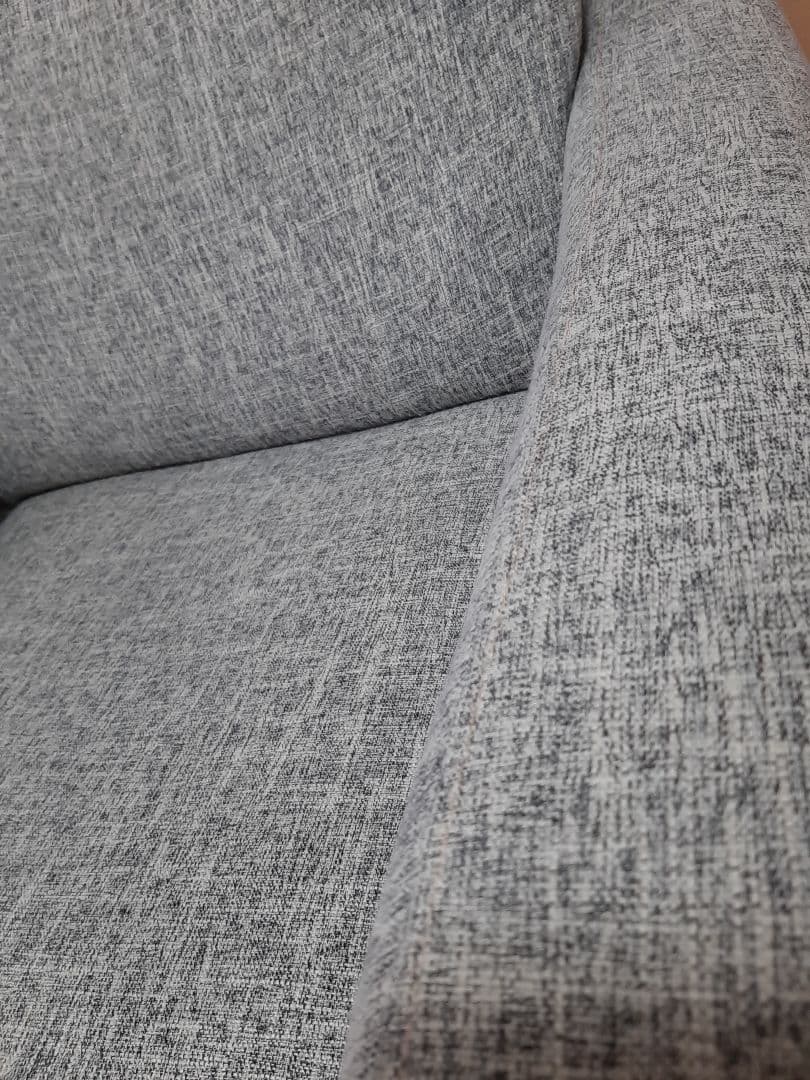 大塚家具 ソファ　 グレー ファブリック 2人掛け