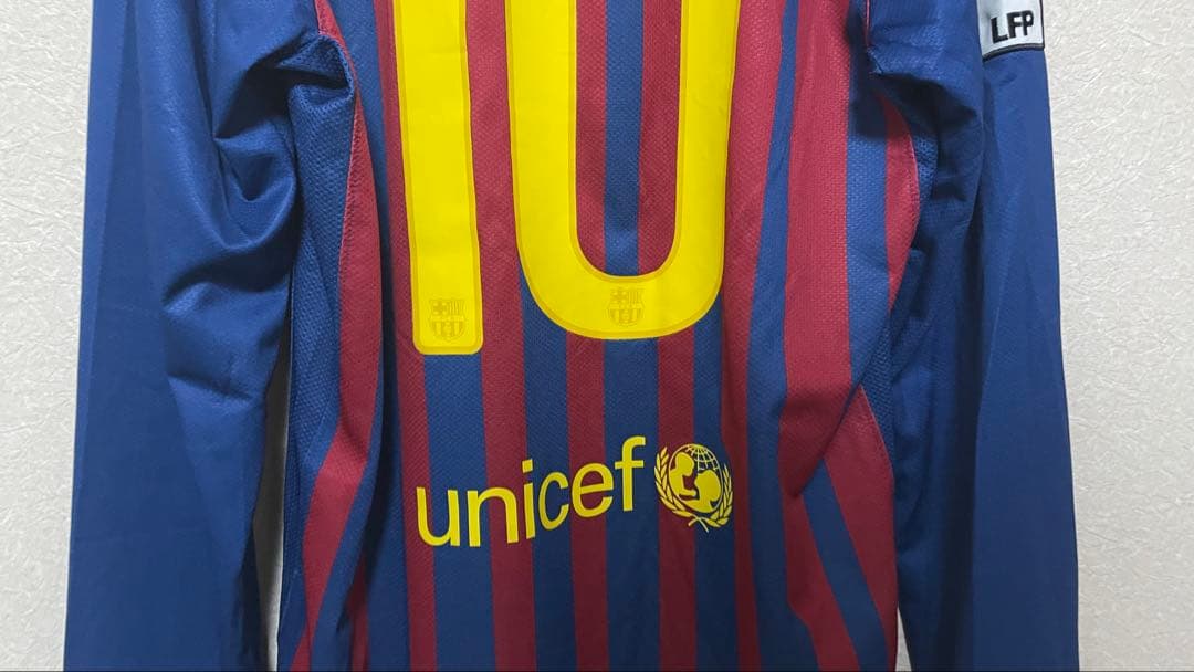 【正規品】FCバルセロナ 11-12 メッシ 10 長袖 海外S日本M〜L