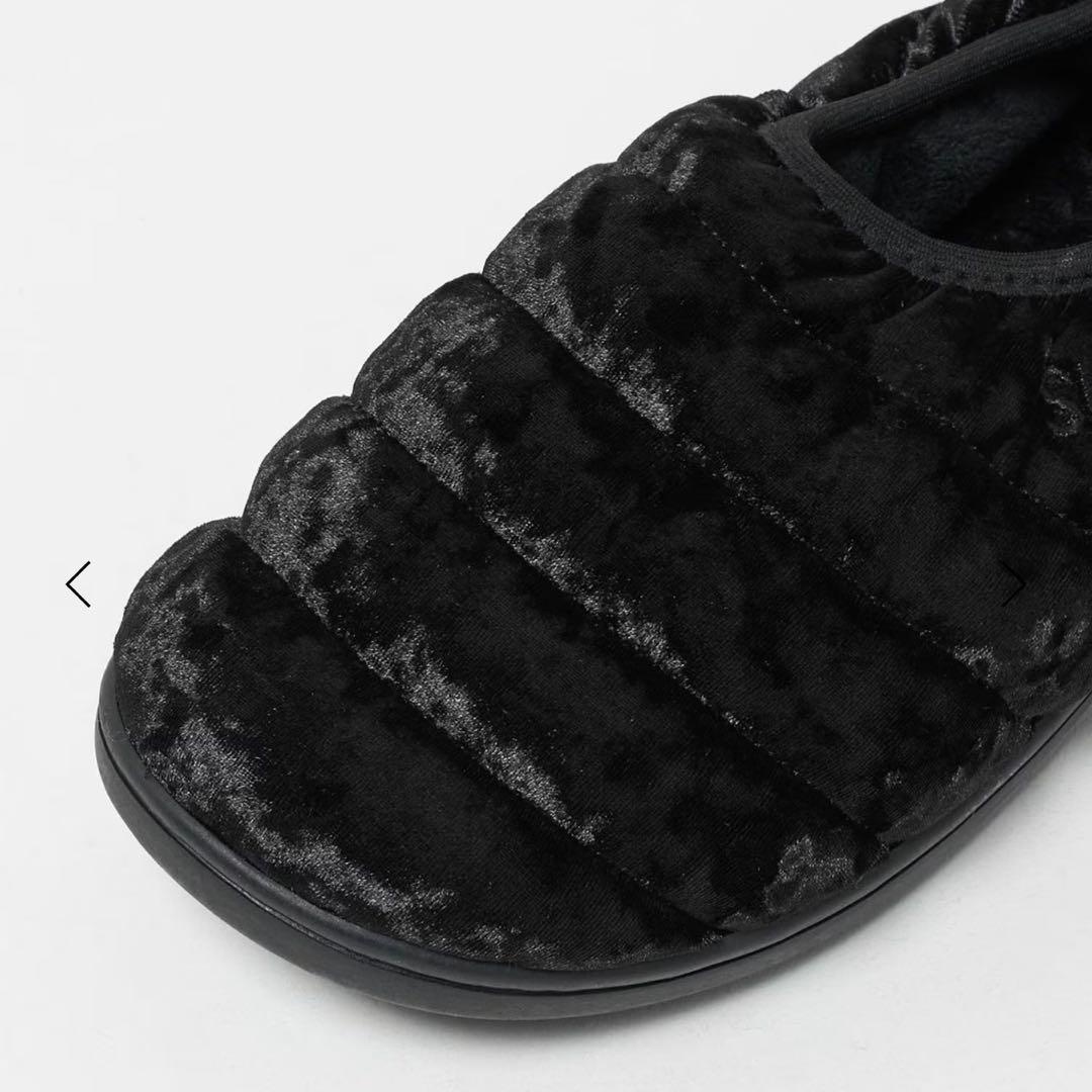 新品 SUBU スブ DOTS VAMP VELVET BLACK サンダル