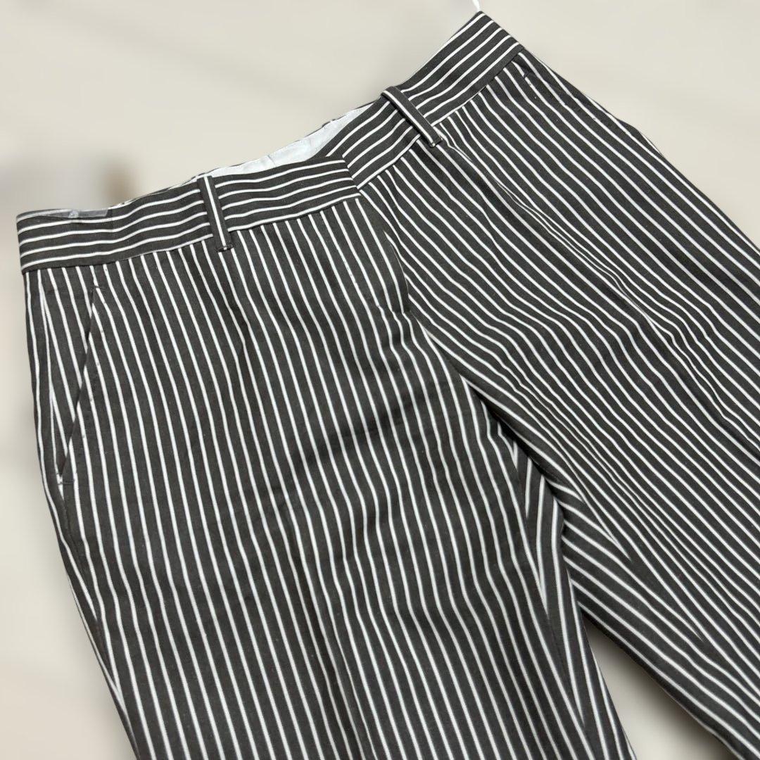 【メチュ価格】新品◆ロロピアーナ LORO PIANA 麻混ストライプ